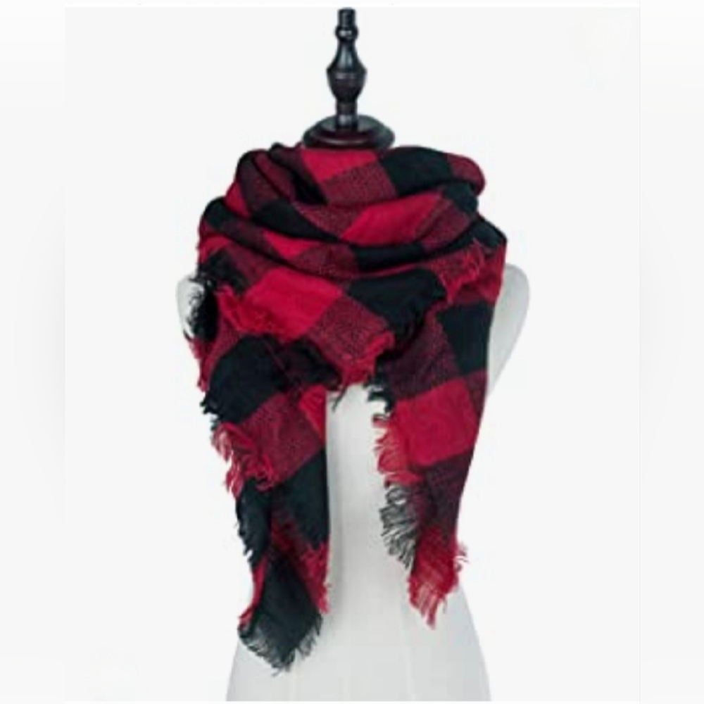 Buffalo Plaid Blanket Scarf